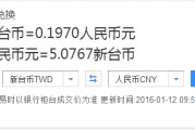 台币6000折合人民币(两千万台币多少人民币)